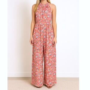 New J.CREW Floral Josephine Jumpsuit Size 8 Liberty Fabric Wide Leg Womens
